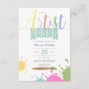 Invitación Artista Fiesta de dolor