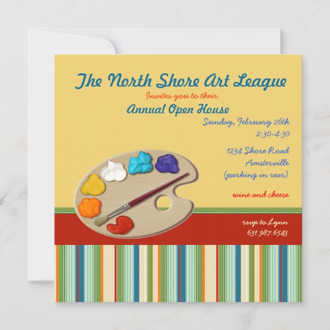 Invitación artística. (Anverso)