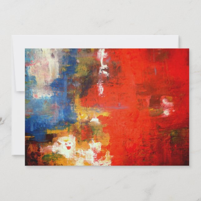 Invitación artística abstracta (Anverso)