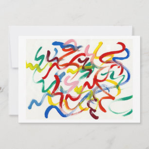 Invitación artística abstracta