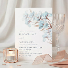 Invitación Artística de Flores de Oro Turquesa Ros