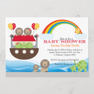 Invitación artística de Noé - Baby Shower
