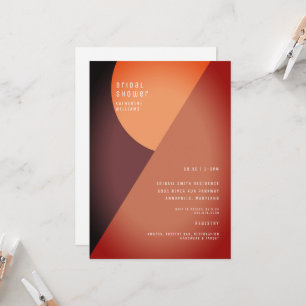 Invitación Artístico Contemporáneo Geométrico Colorido Nupcia
