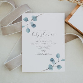Invitación ARYA Rustic Eucalyptus Greenery Baby Shower