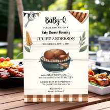 As Plaid Babyq Fun Food Steef Beef Bbq Baby Shower