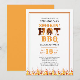 Invitación Asador al aire libre para fiestas de verano