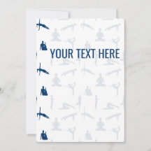 Invitación Asanas de Poses de Yoga