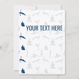 Invitación Asanas de Poses de Yoga