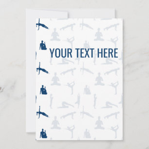 Invitación Asanas de Poses de Yoga