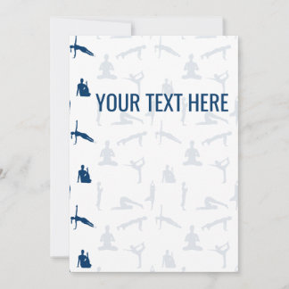 Invitación Asanas de Poses de Yoga