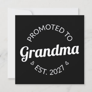 Invitación Ascendida a Abuela Desde 2027 Nueva Nana Yo