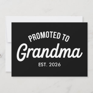 Invitación Ascendida a Abuela Est 2026 Próximo Embarazo