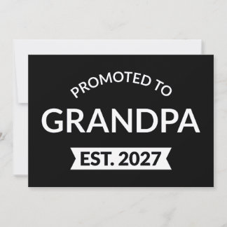 Invitación Ascendido a Abuelo Est 2027 Nuevo Papá II