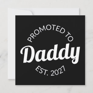 Invitación Ascendido a Papá Desde 2027 Nuevo Papá Baby Shower