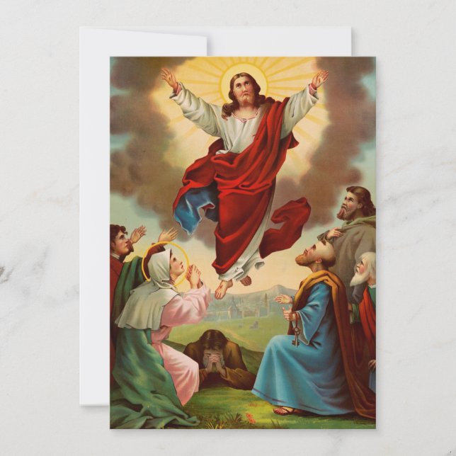 Invitación Ascensión de Jesús al Cielo (Anverso)