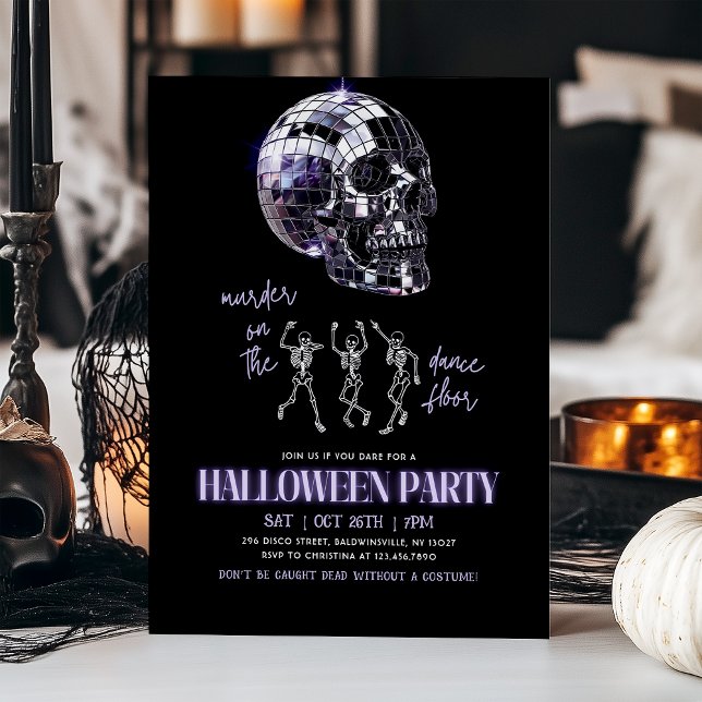 Invitación Asesinato en el Fiesta Discoteca Halloween de la p (Subido por el creador)