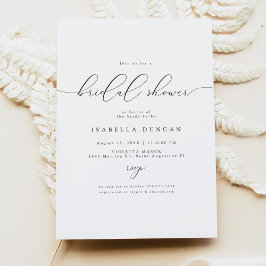 Invitación ASHER Modern Elegant Calligraphy Shower