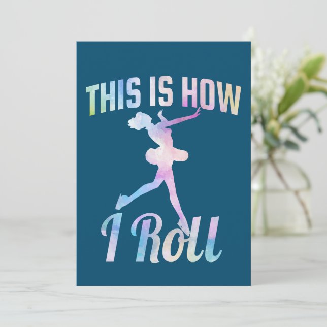 Invitación Así Es Como Patiné Hielo (Anverso de pie)