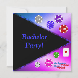 Invitación ASÍ ES COMO ROLL BACHELOR INVITATION gradient