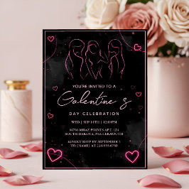 Invitación Así que amamos a la esposa pequeña Chica Galentine