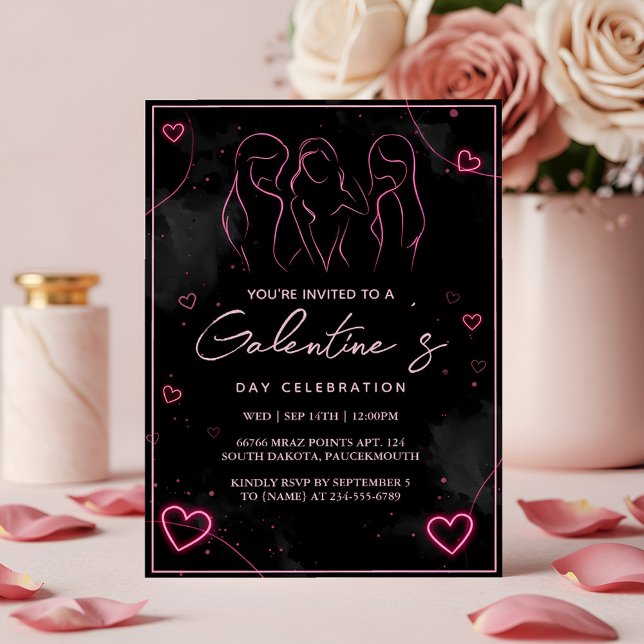 Invitación Así que amamos a la esposa pequeña Chica Galentine (Subido por el creador)