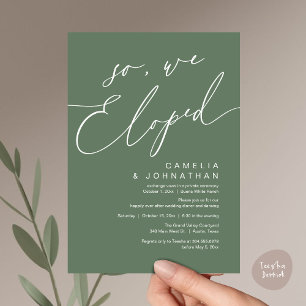 Invitación Así que, Elegimos Fiesta Romántico Moderno De Cena