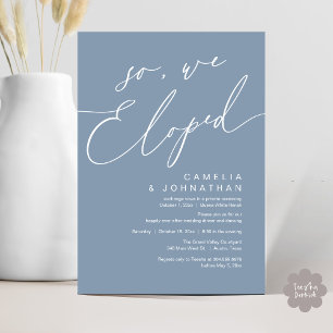 Invitación Así que, Elegimos Fiesta Romántico Moderno De Cena