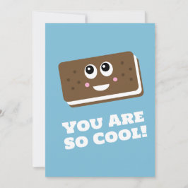 Invitación Así que Guay Ice Cream Sandwich Card