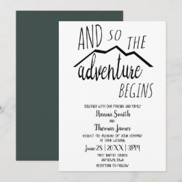 Invitación Así Que La Aventura Empieza A Un Boda Rústico De M
