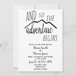 Invitación Así Que La Aventura Empieza A Un Boda Rústico De M