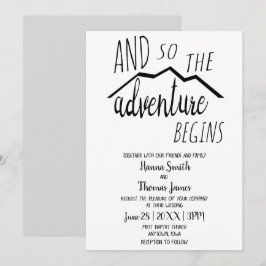 Invitación Así Que La Aventura Empieza A Un Boda Rústico De M