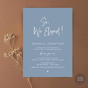 Invitación Así Que, Nosotros Elegimos, La Cena Moderna Boda E