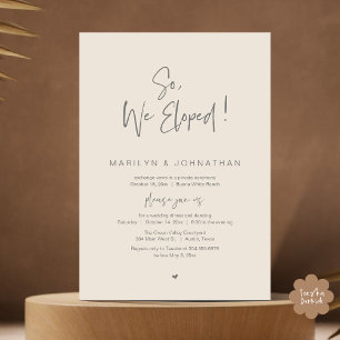 Invitación Así Que, Nosotros Elegimos, La Cena Moderna Boda E