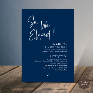 Invitación Así Que, Nosotros Elegimos, La Cena Moderna Boda E