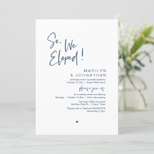 Invitación Así Que, Nosotros Elegimos, La Cena Moderna Boda E
