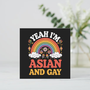 Invitación Asiático y Gay Lésbico Asiático Chino Coreano Japo