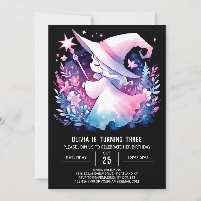 Invitación Asistente Adorable Imprimible Cumpleaños (Anverso)