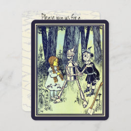 Invitación Asistente de cosecha de Oz Dorothy Tinman Fiesta d