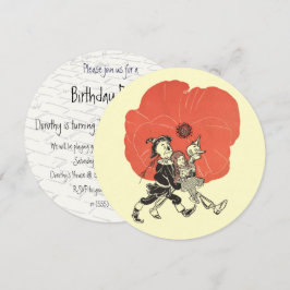Invitación Asistente de cosecha de Oz, fiesta de cumpleaños d