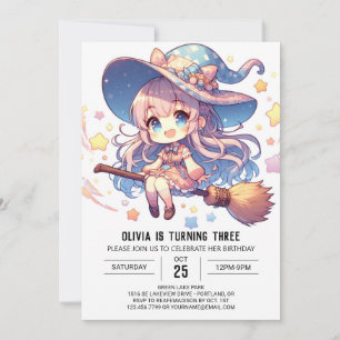 Invitación Asistente para curar encantado Cumpleaños