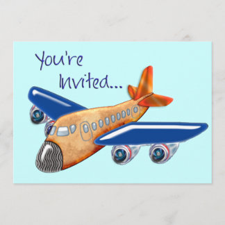 Invitación asombrosa del aeroplano