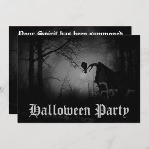 Invitación Asombrosa incursión en fiesta de Halloween en un b