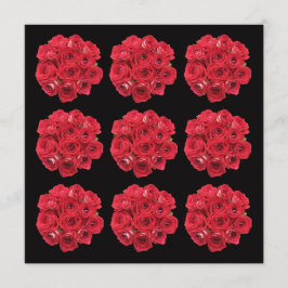 Invitación Asombrosas Rosas Rojas Bouquets prometen renovació