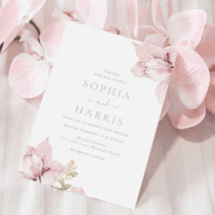 Invitación Asombroso Boda de Rubor Floral Elegance