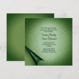 Invitación Asombroso giro verde de la página