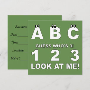Invitación Aspecto ABC que es 3 Imprimir