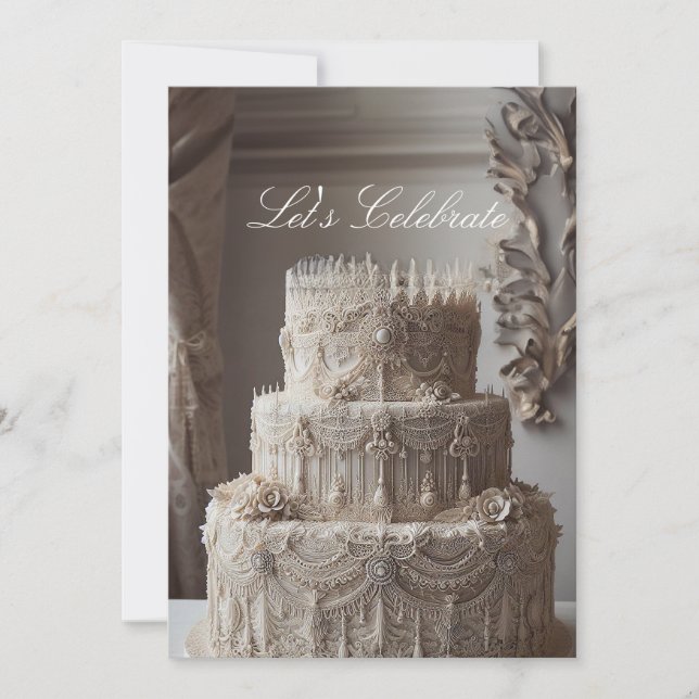 INVITACIÓN ASPECTO ANTIGUO ORNADO ANIVERSARIO (Anverso)