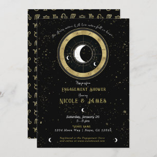 Invitación Astrología personalizado Compromiso con el Rótulo