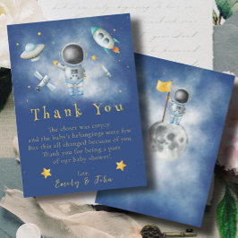 Invitación Astronauta astronauta estrella de cohete bebé espa