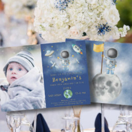 Invitación Astronauta de cumpleaños espacial Fiesta en